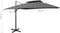 vidaXL - Zweefparasol - met - dubbel - dak - 300x300 - cm - antracietkleurig