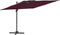 vidaXL - Zweefparasol - met - dubbel - dak - 300x300 - cm - bordeauxrood