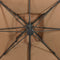 vidaXL - Zweefparasol - met - dubbel - dak - 300x300 - cm - taupe