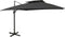 vidaXL - Zweefparasol - met - dubbel - dak - 300x300 - cm - zwart
