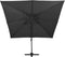vidaXL - Zweefparasol - met - dubbel - dak - 300x300 - cm - zwart