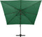 vidaXL - Zweefparasol - met - dubbel - dak - 400x300 - cm - azuurblauw