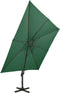 vidaXL - Zweefparasol - met - dubbel - dak - 400x300 - cm - azuurblauw