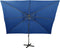 vidaXL - Zweefparasol - met - dubbel - dak - 400x300 - cm - azuurblauw