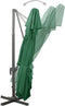 vidaXL - Zweefparasol - met - dubbel - dak - 400x300 - cm - groen