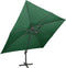 vidaXL - Zweefparasol - met - dubbel - dak - 400x300 - cm - groen