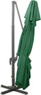 vidaXL - Zweefparasol - met - dubbel - dak - 400x300 - cm - groen