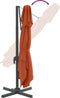 vidaXL - Zweefparasol - met - dubbel - dak - 400x300 - cm - terracottakleurig