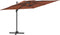 vidaXL - Zweefparasol - met - dubbel - dak - 400x300 - cm - terracottakleurig