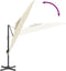 vidaXL - Zweefparasol - met - dubbel - dak - 400x300 - cm - zandwit