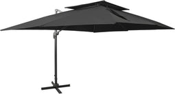vidaXL-Zweefparasol-met-dubbel-dak-400x300-cm-zwart