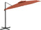 vidaXL - Zweefparasol - met - dubbele - bovenkant - 300x300 - cm - terracotta