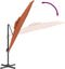 vidaXL - Zweefparasol - met - dubbele - bovenkant - 300x300 - cm - terracotta