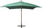 vidaXL - Zweefparasol - met - houten - paal - 300x300 - cm - groen