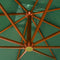 vidaXL - Zweefparasol - met - houten - paal - 300x300 - cm - groen
