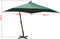 vidaXL - Zweefparasol - met - houten - paal - 300x300 - cm - groen