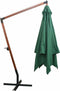 vidaXL - Zweefparasol - met - houten - paal - 300x300 - cm - groen