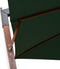 vidaXL - Zweefparasol - met - houten - paal - 300x300 - cm - groen