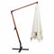 vidaXL - Zweefparasol - met - houten - paal - 300x300 - cm - wit