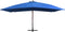 vidaXL - Zweefparasol - met - houten - paal - 400x300 - cm - blauw