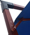vidaXL - Zweefparasol - met - houten - paal - 400x300 - cm - blauw