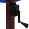 vidaXL - Zweefparasol - met - houten - paal - 400x300 - cm - blauw