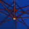 vidaXL - Zweefparasol - met - houten - paal - 400x300 - cm - blauw