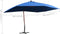 vidaXL - Zweefparasol - met - houten - paal - 400x300 - cm - blauw