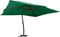 vidaXL - Zweefparasol - met - houten - paal - 400x300 - cm - groen