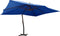 vidaXL - Zweefparasol - met - houten - paal - 400x300 - cm - azuurblauw
