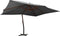 vidaXL - Zweefparasol - met - houten - paal - 400x300 - cm - antracietkleurig
