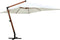 vidaXL - Zweefparasol - met - houten - paal - 400x300 - cm - bordeauxrood