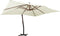 vidaXL - Zweefparasol - met - houten - paal - 400x300 - cm - antracietkleurig