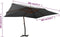 vidaXL - Zweefparasol - met - houten - paal - 400x300 - cm - antracietkleurig