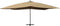 vidaXL - Zweefparasol - met - houten - paal - 400x300 - cm - taupe