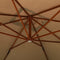 vidaXL - Zweefparasol - met - houten - paal - 400x300 - cm - taupe