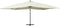 vidaXL - Zweefparasol - met - houten - paal - 400x300 - cm - zandwit