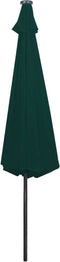 vidaXL - Zweefparasol - met - LED - 3,5 - m - groen