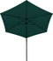 vidaXL - Zweefparasol - met - LED - 3,5 - m - groen