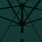 vidaXL - Zweefparasol - met - LED - 3,5 - m - groen