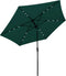 vidaXL - Zweefparasol - met - LED - 3,5 - m - groen