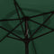 vidaXL - Zweefparasol - met - LED - 3,5 - m - groen