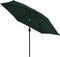 vidaXL - Zweefparasol - met - LED - 3,5 - m - groen
