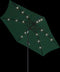 vidaXL - Zweefparasol - met - LED - 3,5 - m - groen