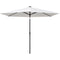 vidaXL - Zweefparasol - met - LED - 3 - m - zandwit