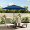 vidaXL - Zweefparasol - met - LED - 3 - m - zandwit