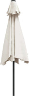 vidaXL - Zweefparasol - met - LED - 3 - m - zandwit