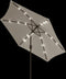 vidaXL - Zweefparasol - met - LED - 3 - m - zandwit