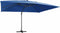 vidaXL - Zweefparasol - met - LED - en - aluminium - paal - 400x300 - cm - azuurblauw