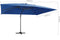 vidaXL - Zweefparasol - met - LED - en - aluminium - paal - 400x300 - cm - azuurblauw